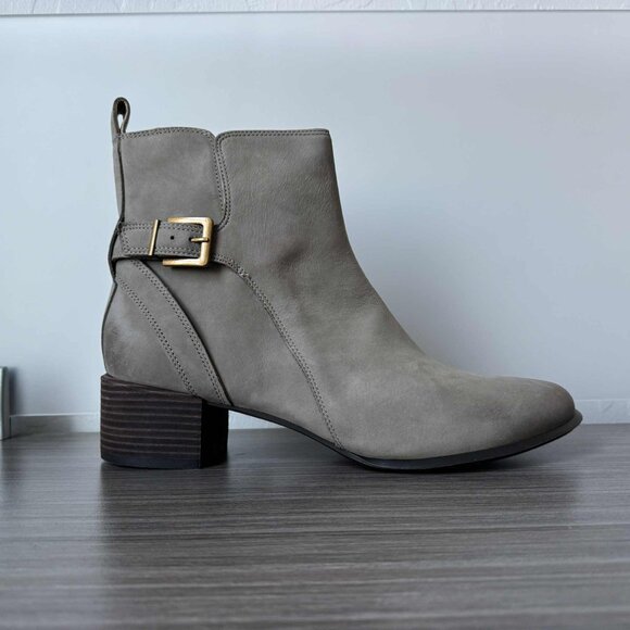Vionic Women's Sienna Zip Up Ankle Boots Booties $180 in Stone Nubuck - Picture 4 of 12